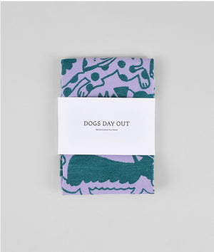 Baumwoll-Geschirrtuch "Hundeausflug" Wrap