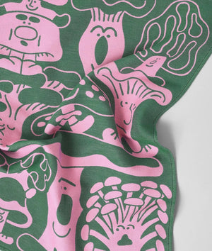 Baumwoll-Geschirrtuch "Pilze" Wrap