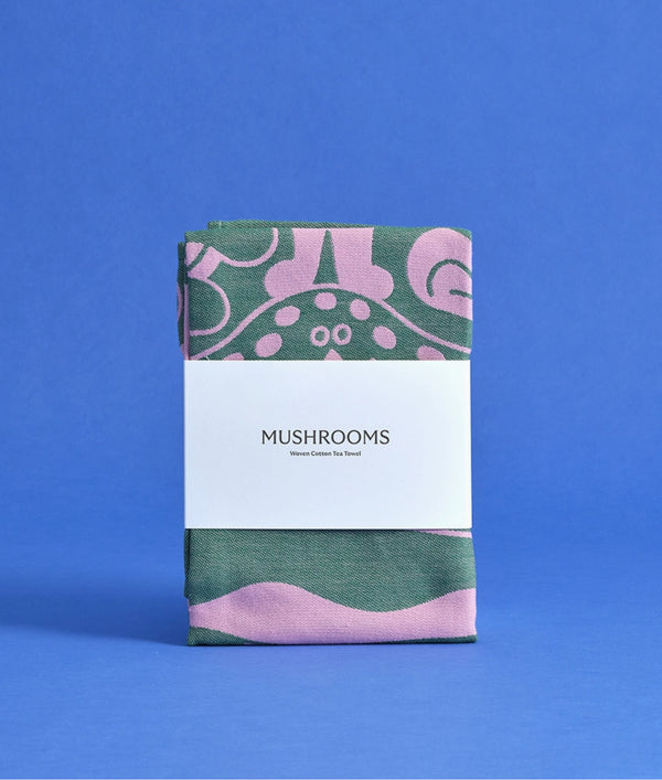 Baumwoll-Geschirrtuch "Pilze" Wrap