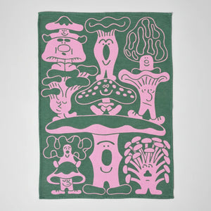 Baumwoll-Geschirrtuch "Pilze" Wrap