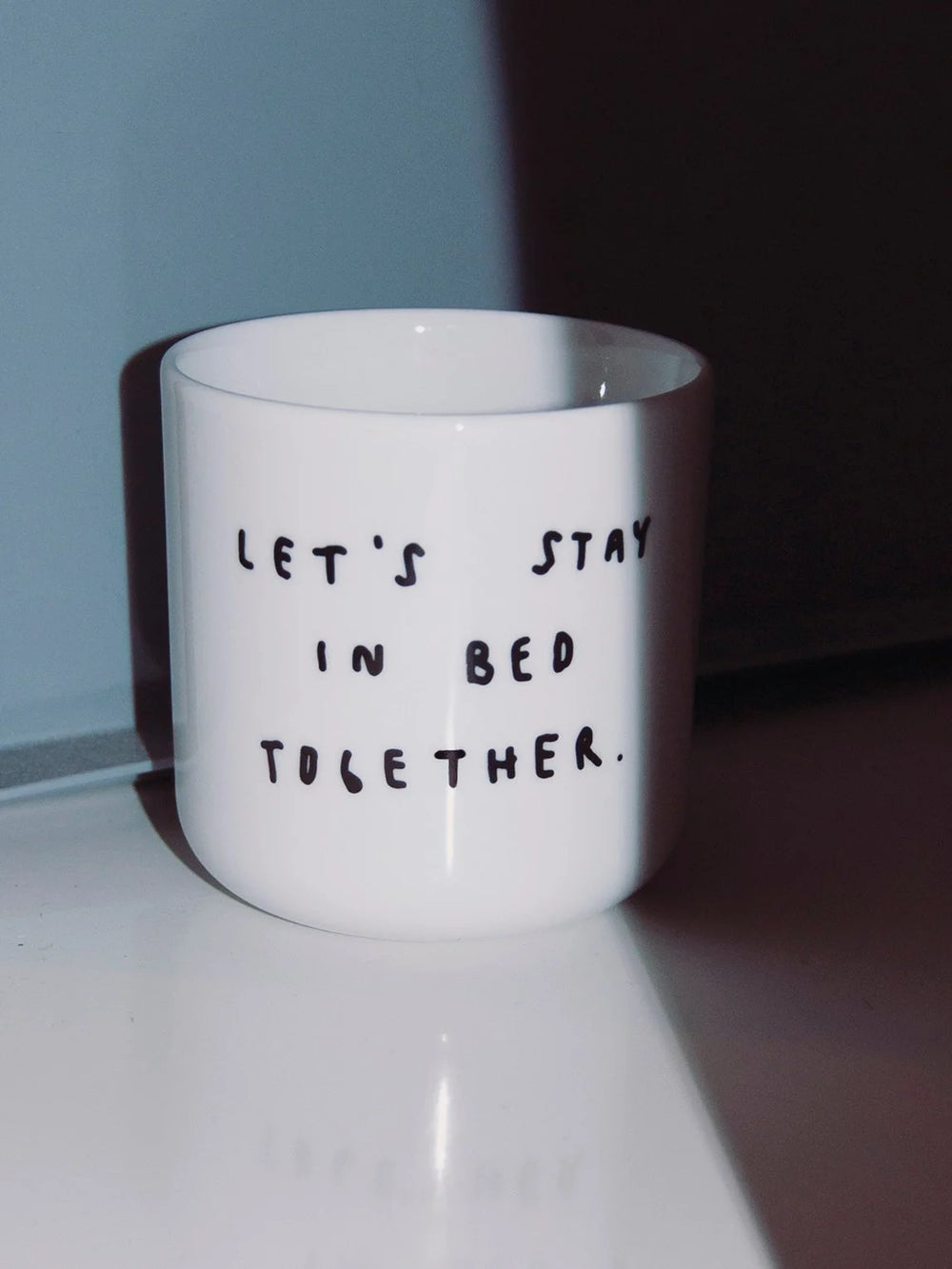 Becher "Let's stay in bed together"