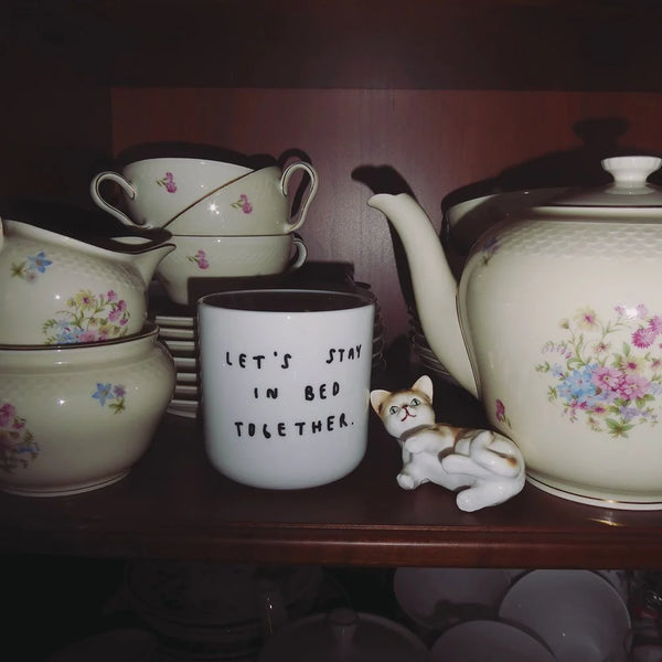 Becher "Let's stay in bed together"