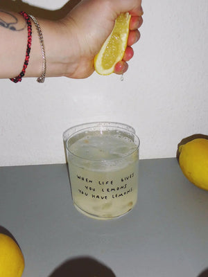 Trinkglas "When life gives you lemons"